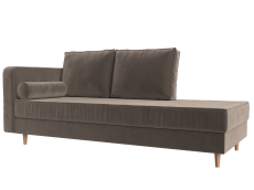 Кушетка кровать, Кушетка Прайм, велюр, левый угол