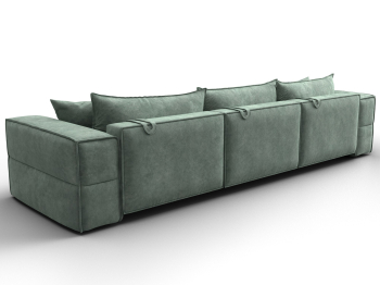 Диван прямой Лига-058 НПБ Лонг, велюр BRUT