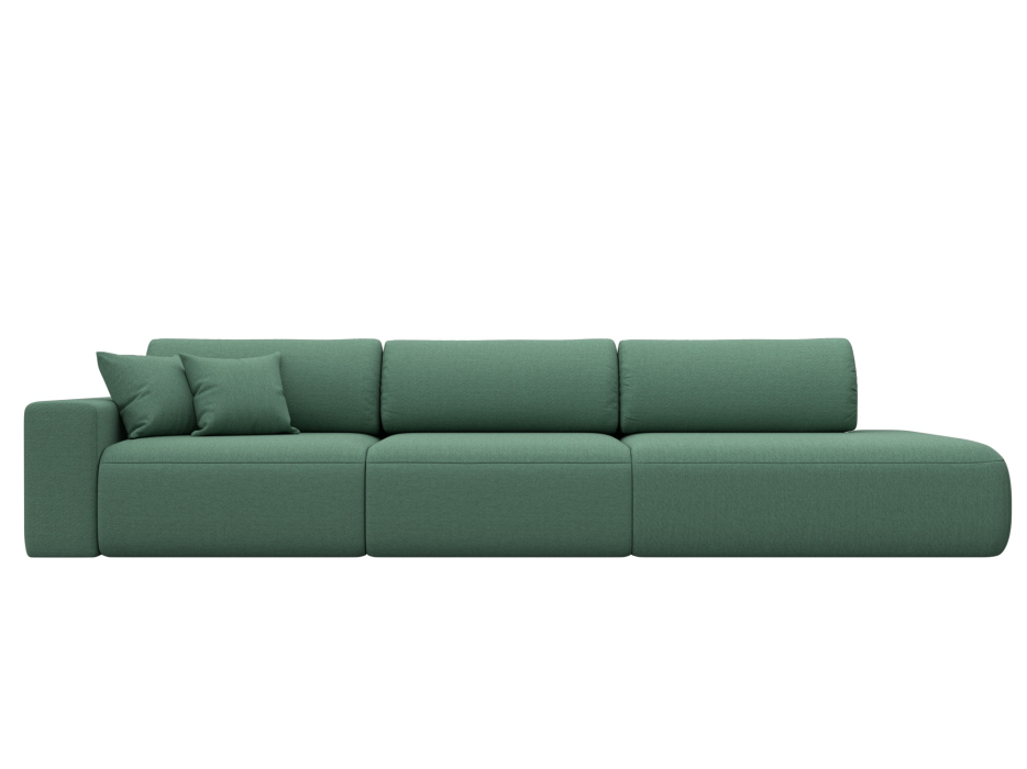 Диваны еврокнижки, Диван прямой Лига-036 НПБ Модерн Лонг подлокотник слева, рогожка Амур