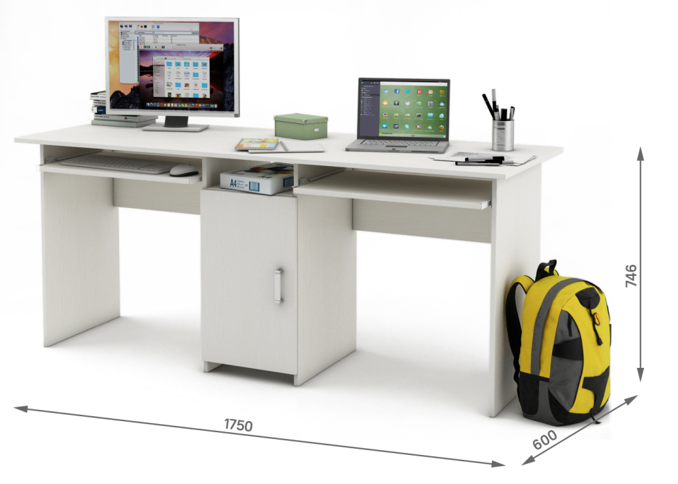 Прямые, Письменный стол Лайт-10К