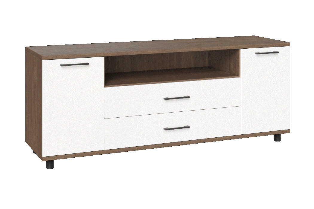 ТВ-тумбы, Модульная система Грейс Тумба ТБ-5021  Гикори Джексон Темный