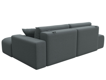 Диван угловой Лига-036 НПБ Модерн правый угол, рогожка Амур