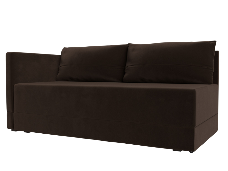 Кушетка диван, Кушетка Никас левая, микровельвет