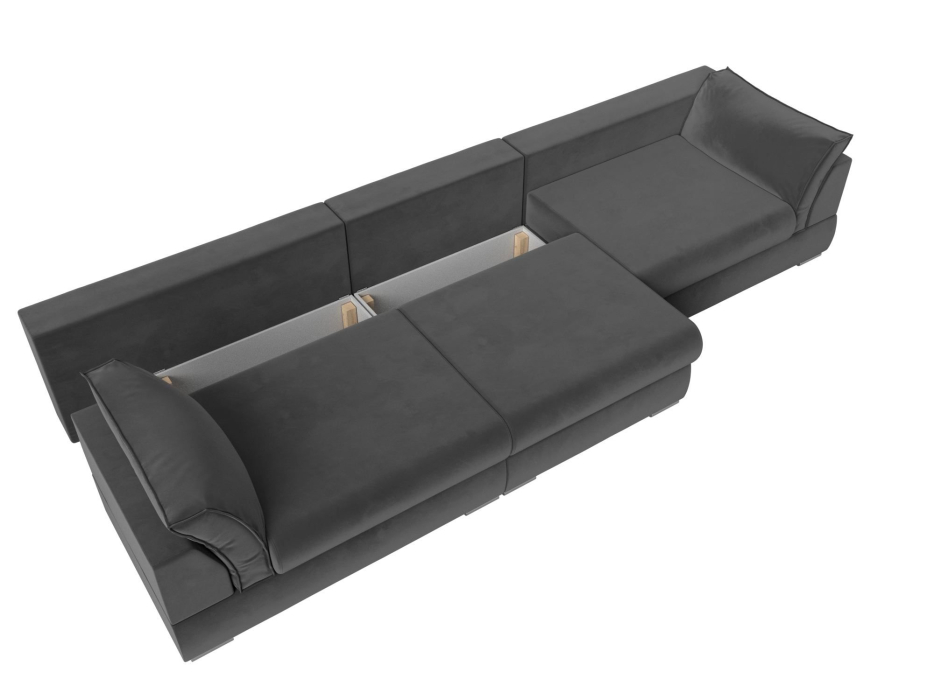 Диваны прямые кухонные, Прямой диван Пекин Long, велюр