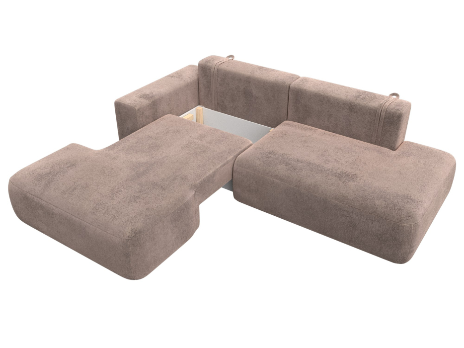 Диваны угловые в гостиную, Диван угловой Лига-036 НПБ Модерн левый угол, велюр TOWER