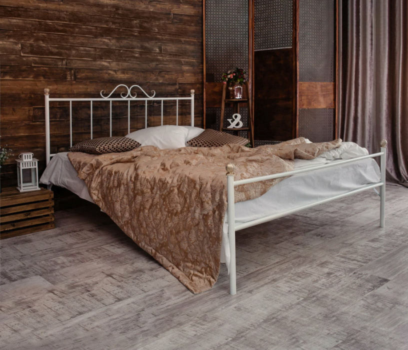 Кованые кровати, Кованая кровать Оливия 1.4 с одной спинкой