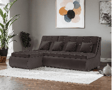 Диваны угловые в гостиную, Диван угловой Дубай (Бархат)