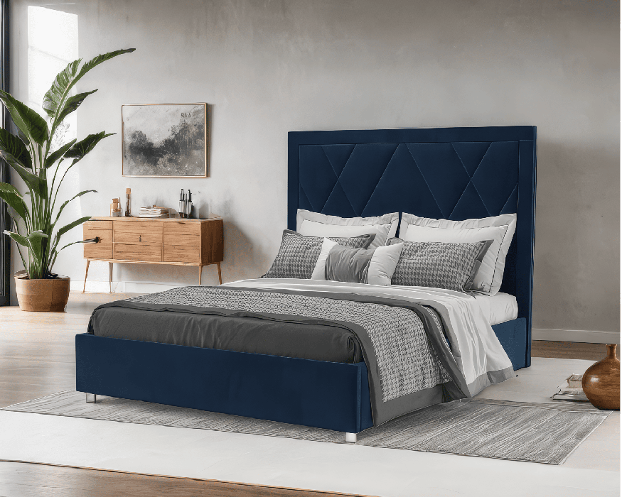 Мягкая кровать, Кровать Треви 160 см (Велюр)