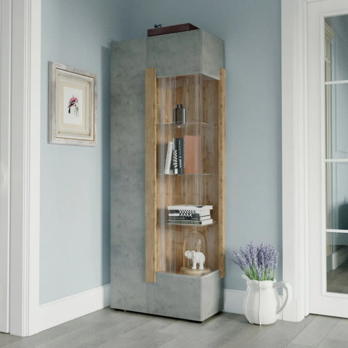 Витрины, Шкаф-витрина двухдверная 1995х766х395 мм