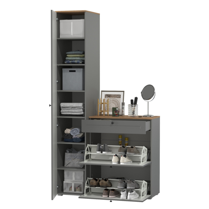 Прихожие, Обувница с пеналом для одежды Остин