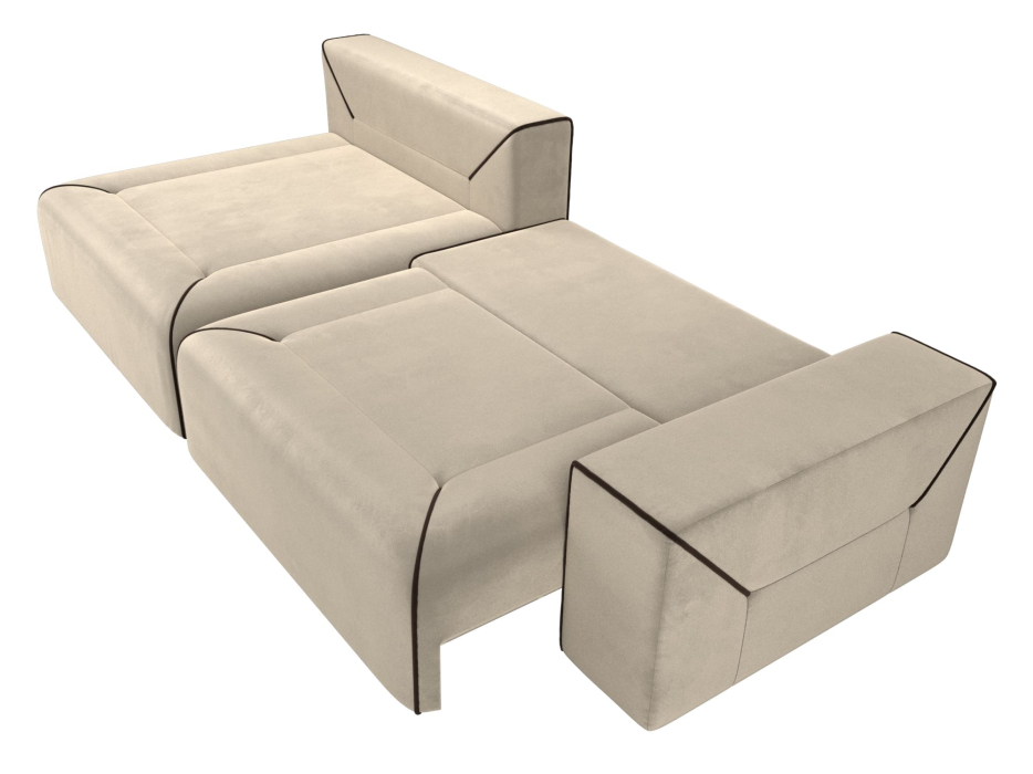 Диваны угловые в гостиную, Диван угловой Кёльн, микровельвет, левый угол