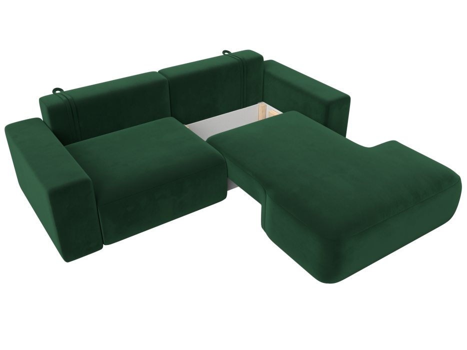 Диваны угловые в гостиную, Диван угловой Лига-036 Классик правый угол, велюр