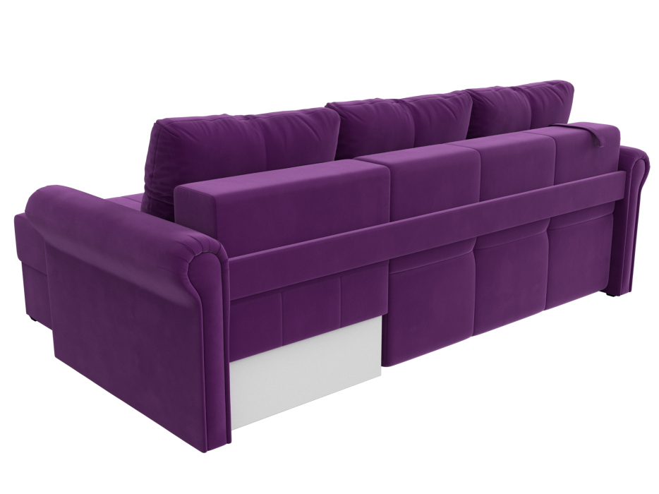 Диваны угловые в гостиную, Угловой диван Леон правый угол, микровельвет