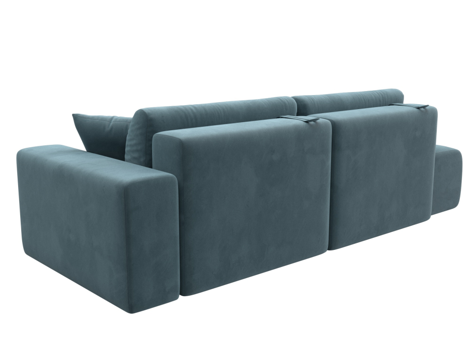 Диваны еврокнижки, Диван прямой Лига-036 Модерн подлокотник справа, велюр