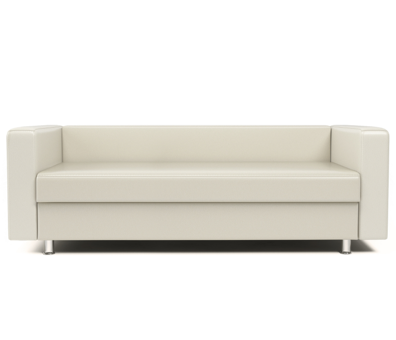 Диваны прямые кухонные, Диван офисный 3-х местный БИТ, иск. кожа