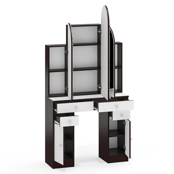 С зеркалом, Туалетный столик Трельяж МД №2