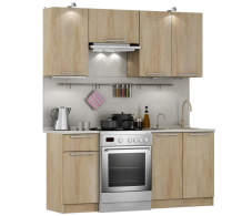 Кухонные гарнитуры, Кухонный гарнитур Ангелина-180 Классик Дуб Сонома