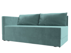 Кушетка диван, Кушетка Никас левая, велюр