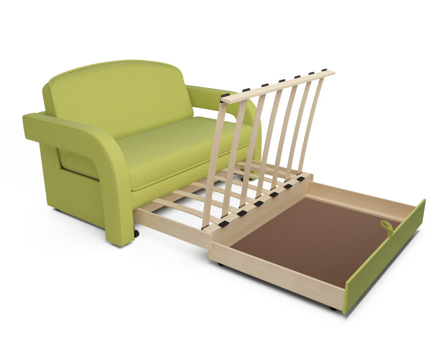 Диваны кровати со спальным местом, Диван прямой выкатной Кармен-2 (Рогожка)