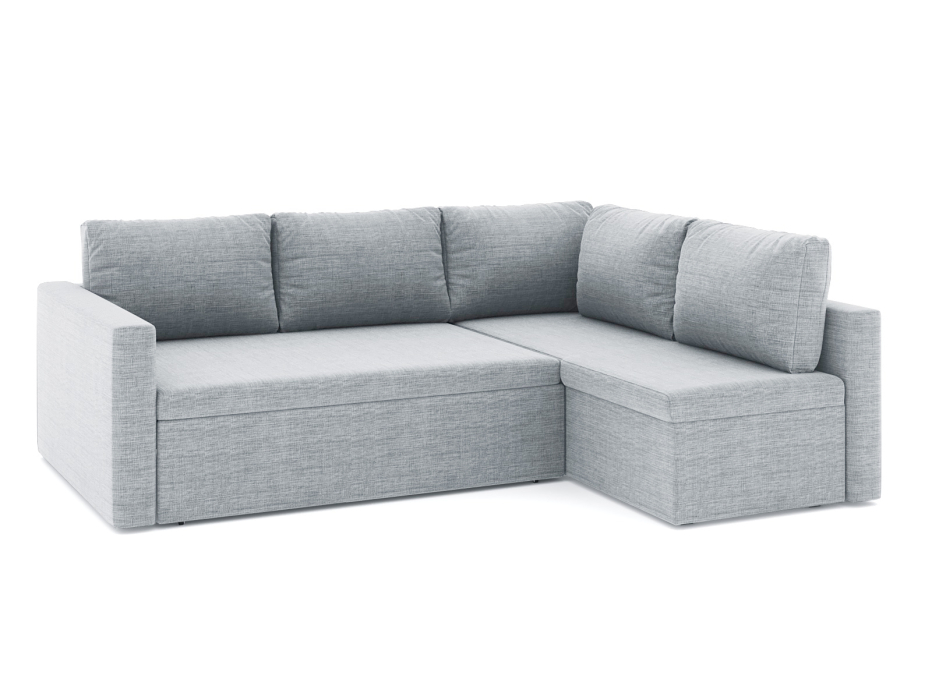 Диваны угловые в гостиную, Диван-кровать угловой Мансберг дельфин, рогожка