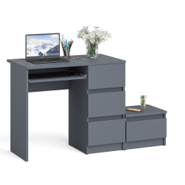 Стол компьютерный Мори МС-6 правое исполнение с тумбочкой 400-1