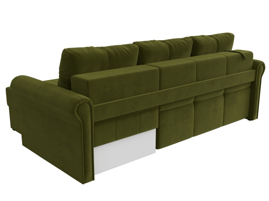 Диваны угловые в гостиную, Угловой диван Леон правый угол, микровельвет