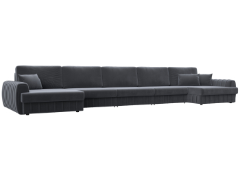 Диван П-образный Лига-057 НПБ МегаЛонг, велюр SEVEN