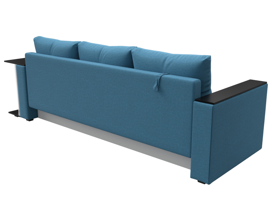 Диваны еврокнижки, Диван прямой Атланта со столом справа, рогожка Амур