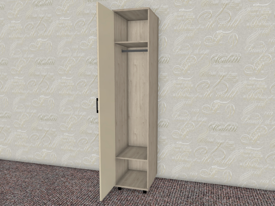 Шкафы одностворчатые, Модульная система Грейс Шкаф ШК-5027  Гикори Джексон Светлый