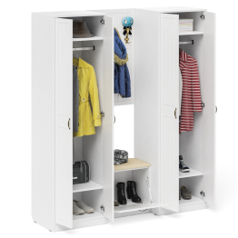 Модульная мебель для прихожей П-6 № 9 МДФ фрезеровка прованс