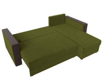 Угловой диван Валенсия Лайт правый угол, микровельвет