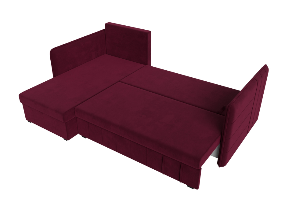 Диваны угловые в гостиную, Угловой диван Слим левый угол, микровельвет