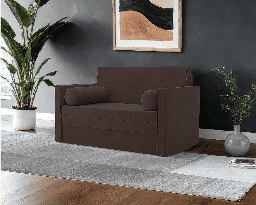 Диваны выкатные, Диван прямой выкатной Санта №2 (Велюр)