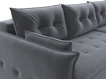 Диван угловой Лига-100 НПБ угол универсальный, велюр SEVEN