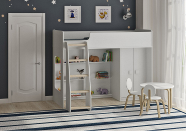 Кровать чердак Легенда 42.1.2 Белое Дерево