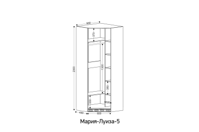 Шкаф угловой Антуанетта