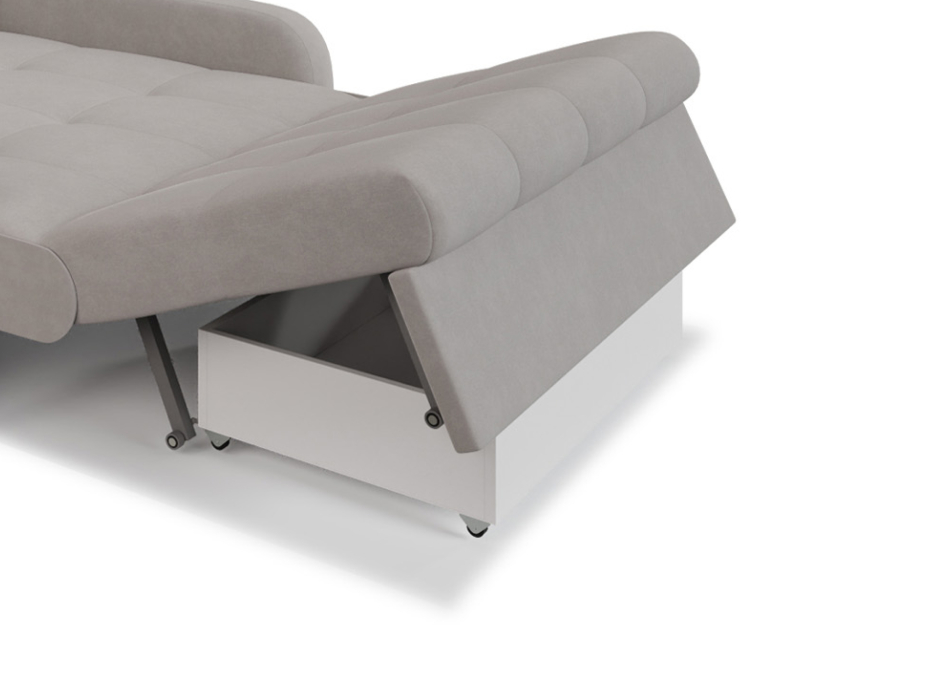 Диваны с ящиком для белья, Диван аккордеон Гранд НПБ 140х200 Бархат