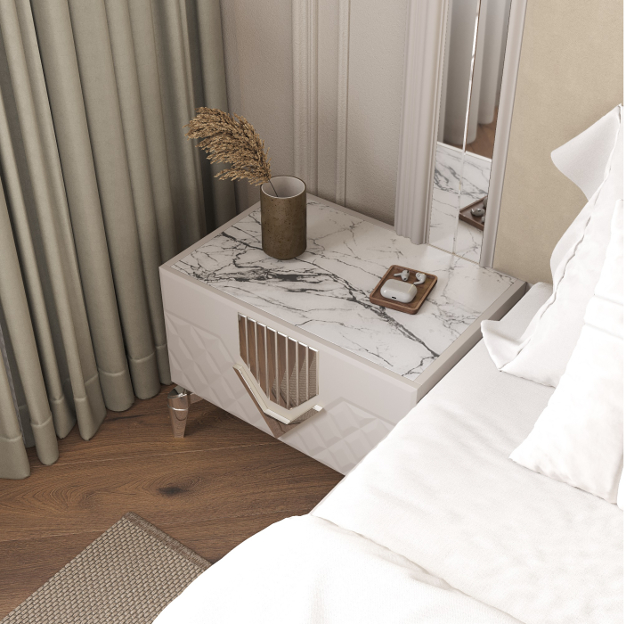 Прикроватные тумбы, Тумба прикроватная Савелья (кашемир)