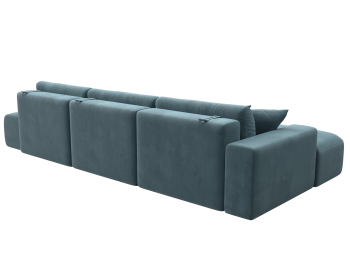 Диван угловой Лига-036 Модерн Лонг левый угол, велюр