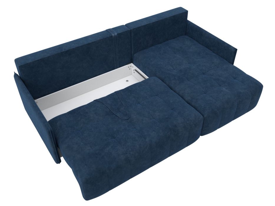 Диваны угловые в гостиную, Диван угловой Лига-054 НПБ угол универсальный, велюр BRUT