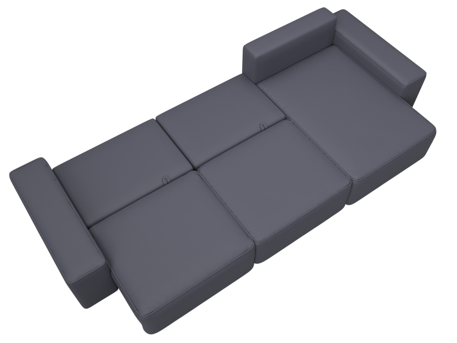 Диваны угловые в гостиную, Диван угловой Лига-074 угол универсальный, экокожа GRIFON