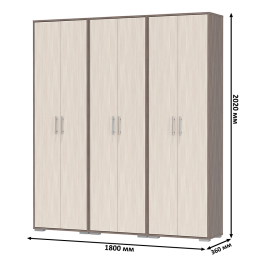 Три шкафа для одежды Домино 2-3430