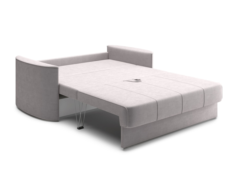 Диваны еврокнижки, Диван прямой Амми двухместный, Трехсекционная еврокнижка, велюр