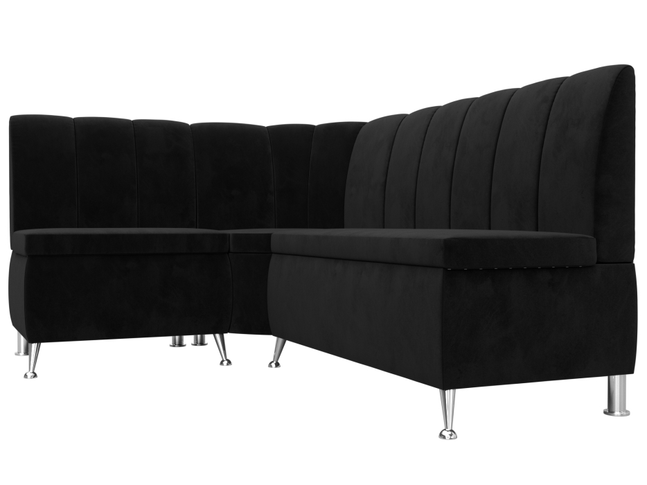 Диваны угловые кухонные, Диван кухонный прямой Кантри левый угол, велюр