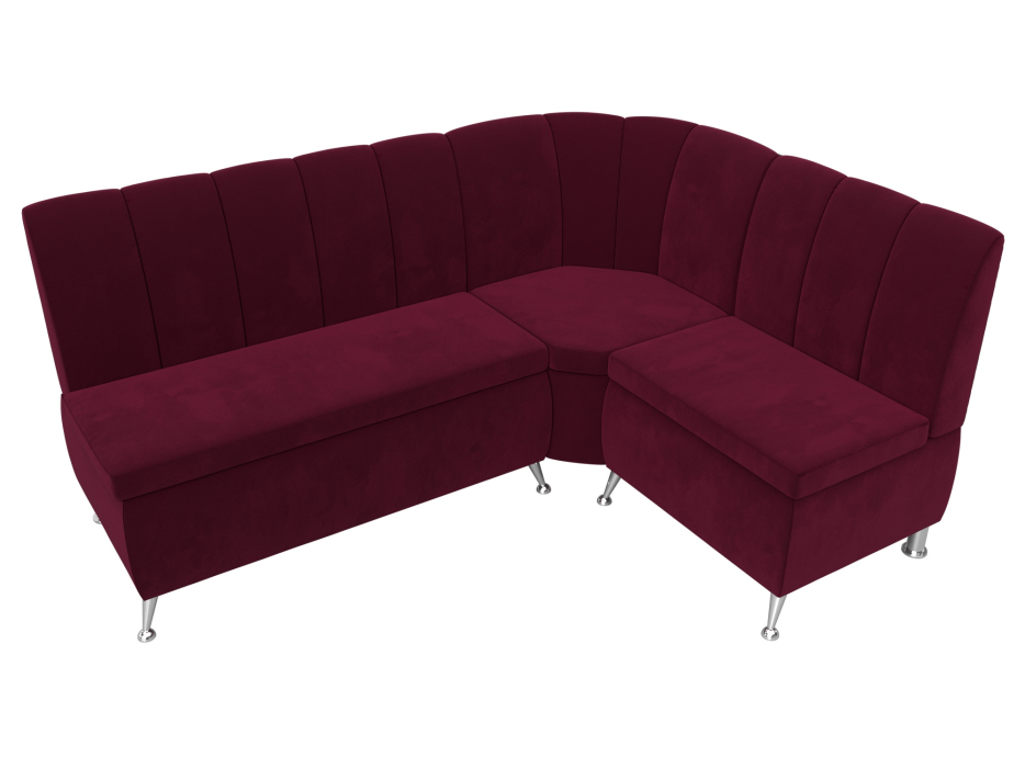 Диваны угловые кухонные, Диван кухонный угловой Кантри правый угол, микровельвет
