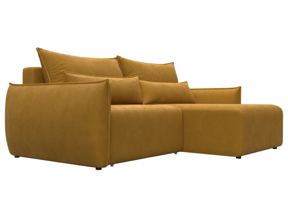 Диваны угловые в гостиную, Диван угловой Лига-051 НПБ угол универсальный, велюр BRUT