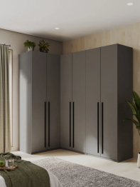 Угловой шкаф для одежды распашной с ящиками София 2200х2100х1300 мм