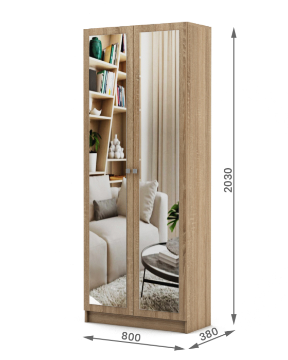 Шкафы двухстворчатые, Шкаф Бостон-8