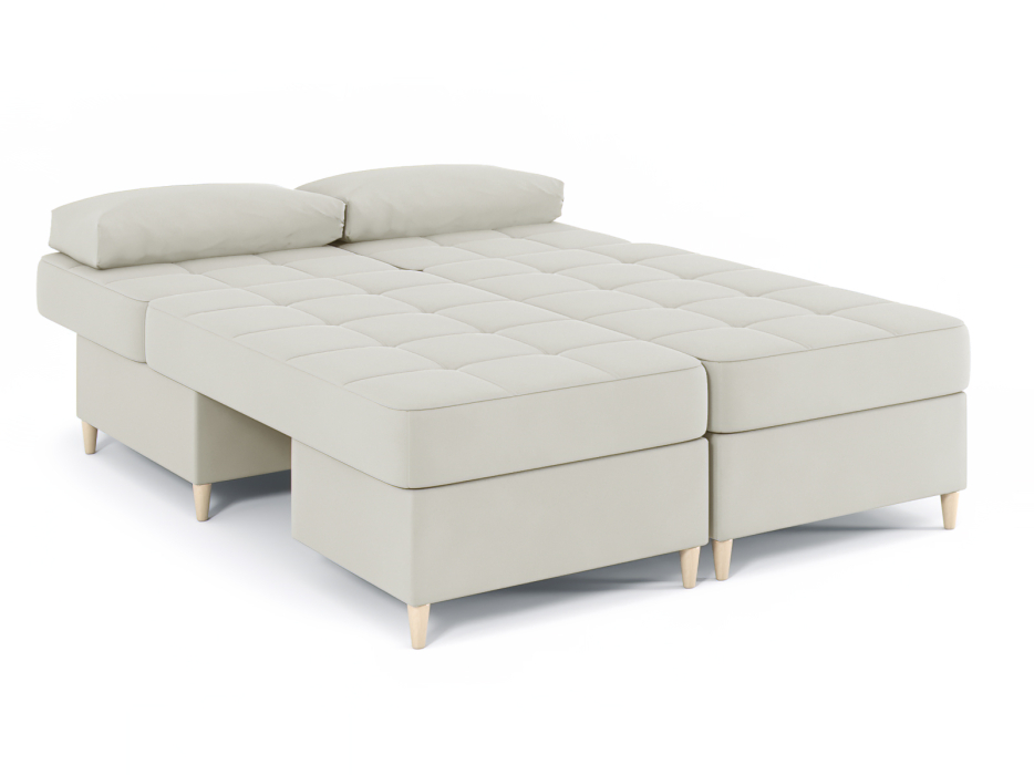 Диваны угловые в гостиную, Диван-кровать угловой Оливер 2 еврокнижка-трансформер, велюр