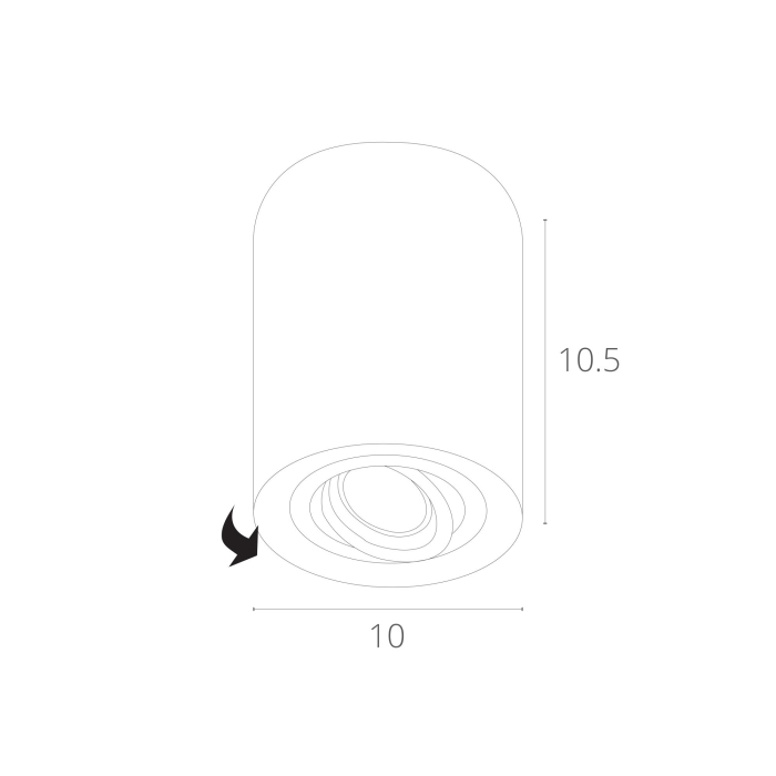 Светильник подвесной, Потолочный светильник FALCON 9,5см